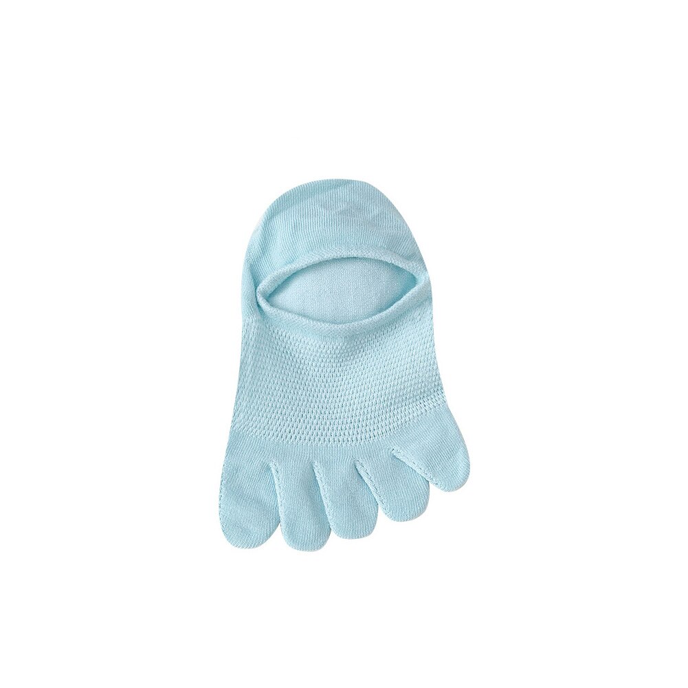 Women Five Toe Socks Slipper Toe Socks Boat Sock Ankle Short Socks Breathable Toe Invisible Socks Thin Toe Sock No Show Socks: Blue