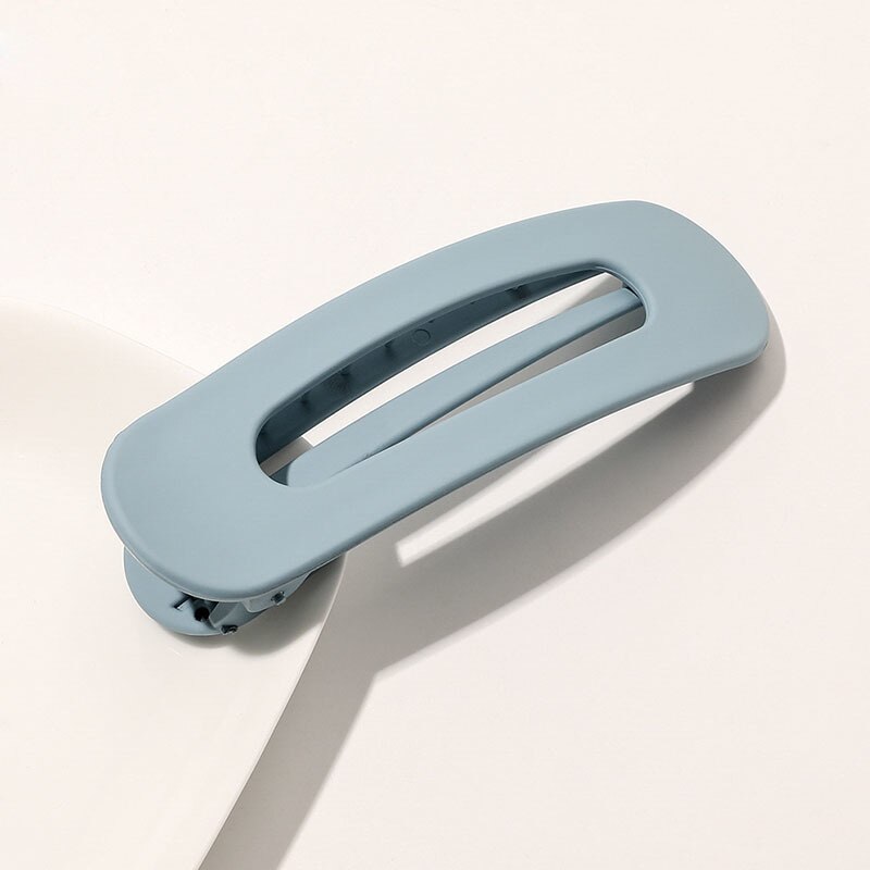 Koreaanse Frosted Grote Haarspeldjes Voor Vrouwen Meisje Haaraccessoires Mode Kleur Effen Acryl Haarspelden Getande Antislip BB Barrette: green