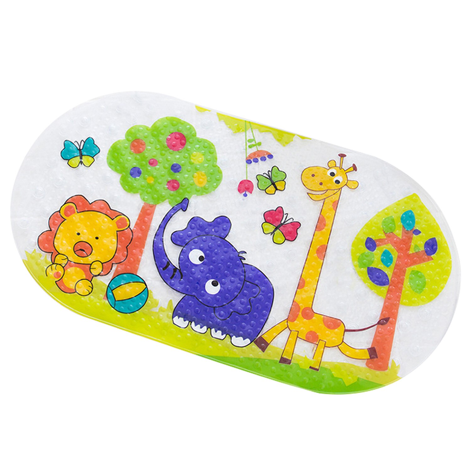 Kids Cartoon Silicone Anti-Slip Baby Badmat Met Zuignappen Peuter Douche Kussen Bad Siliconen Pad Bad Seat bad Zorg: Elephant