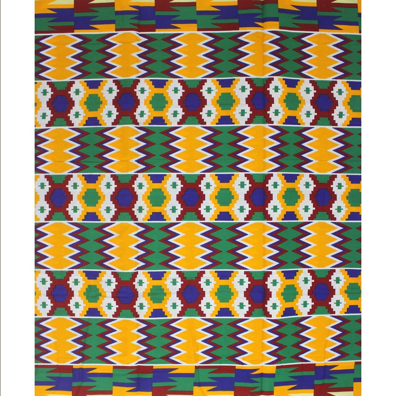 Afrikaanse Originele Wax 100% Katoen Afrikaanse Stof Wax Kente Print Stof 6Yards Van Naaien Stof