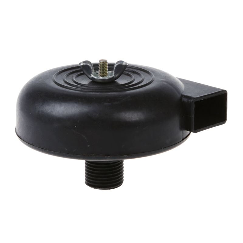 Pt 1/2, Mannelijke, Zwart Plastic Compressor Luchtfilter