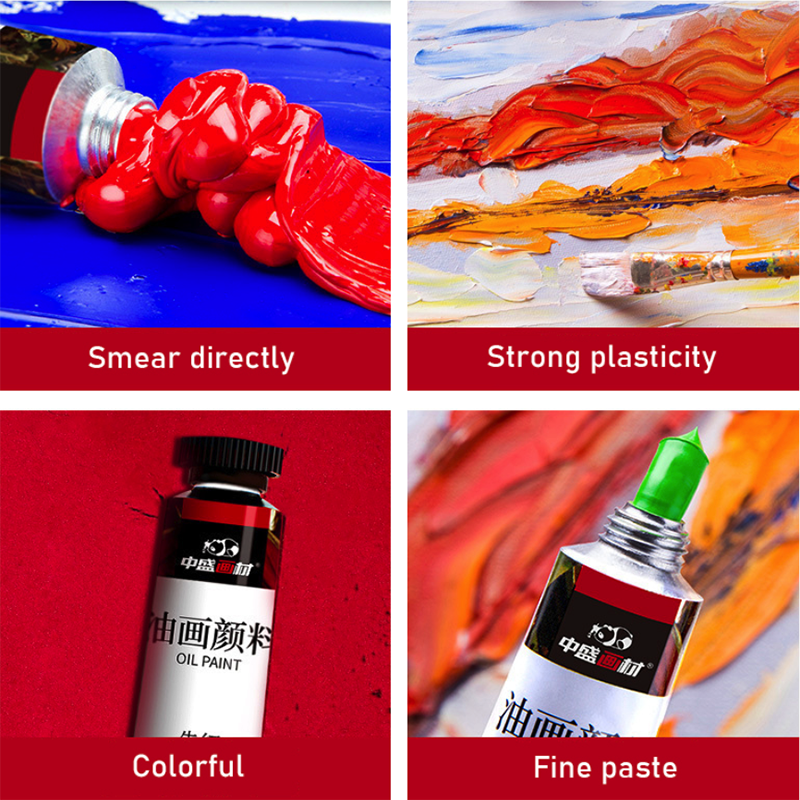 12/24 farver fine 20ml olie maling sæt pigment nybegynder kunst kunst maleri værktøjer tegning pigmenter kunst forsyninger værktøj sæt skole