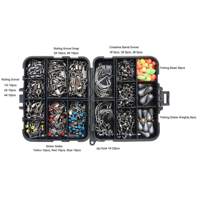 Shakespeare Fishing Tackle Box Set – Hooks, Weights, Floats, Ngt Bander Bands – New With Tags
