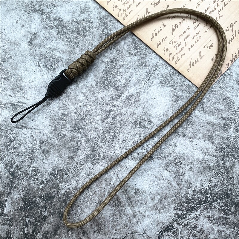 Tissage sangle de téléphone lanière cou corde lanière pour clés carte d'identité sangles de téléphone portable collier extérieur main sangle de téléphone pour iPhone: Rose Gold