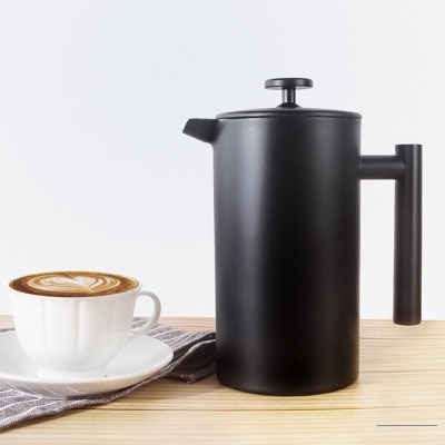 Koffie Espresso Maker Pot 350 Ml 800M 1000 Ml Thee Percolator Filter Franse Pers Plunger Rvs theepot