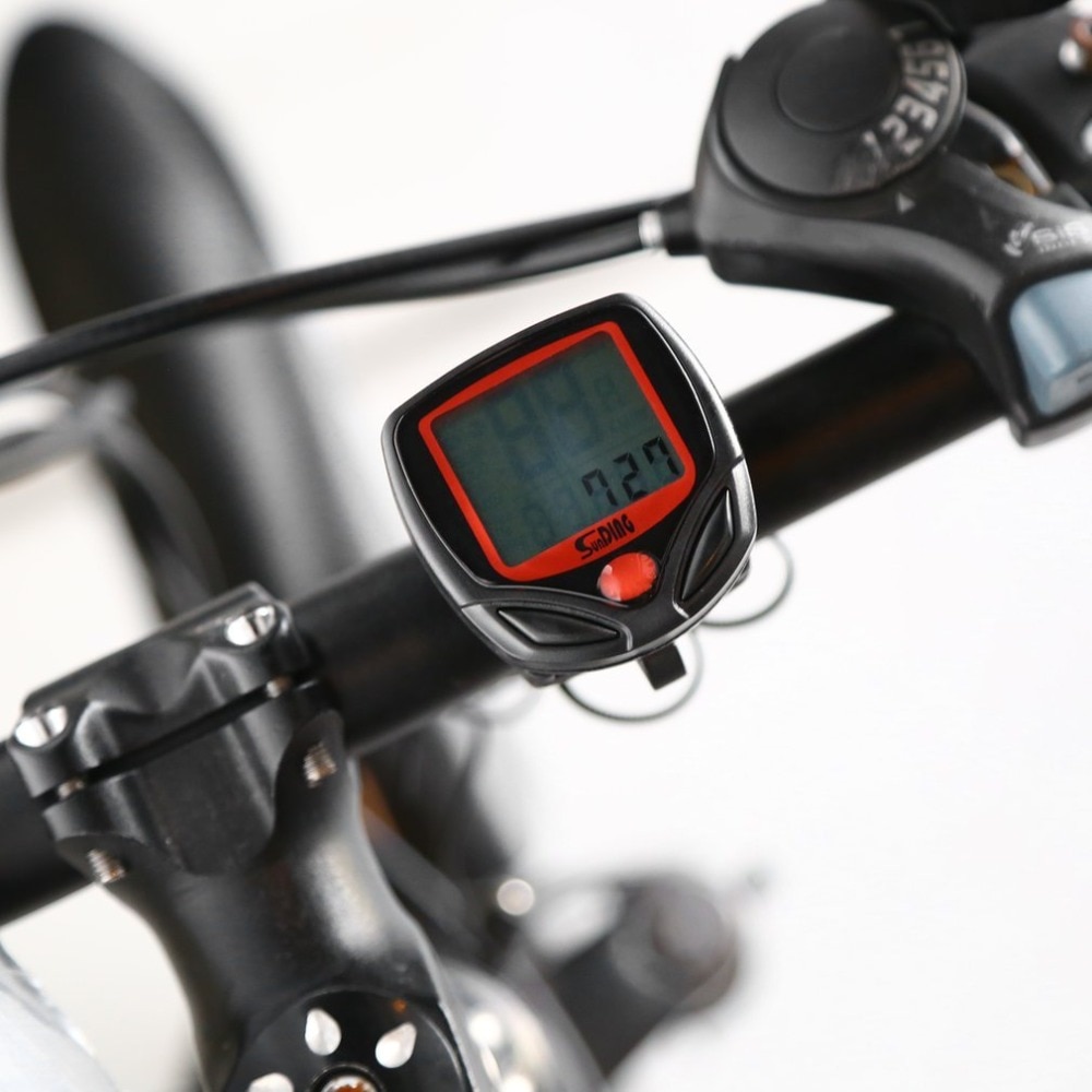Fiets Meter Snelheidsmeter Bike Digitale LCD Fietsen Computer LCD Kilometerstand Snelheidsmeter Stopwatch Voor Fiets SD-548B