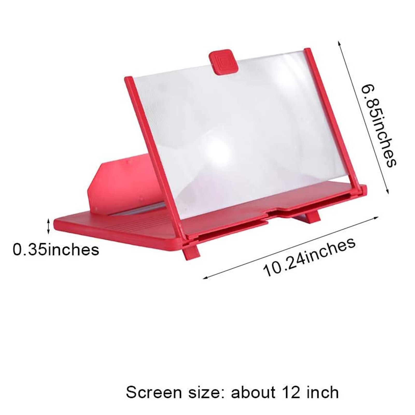 12 inch Folding Cell Phone Screen Magnifier Enlarged 3D Mobile Phone Screen Magnifier Radiation HD Video Amplifier Phone Stand