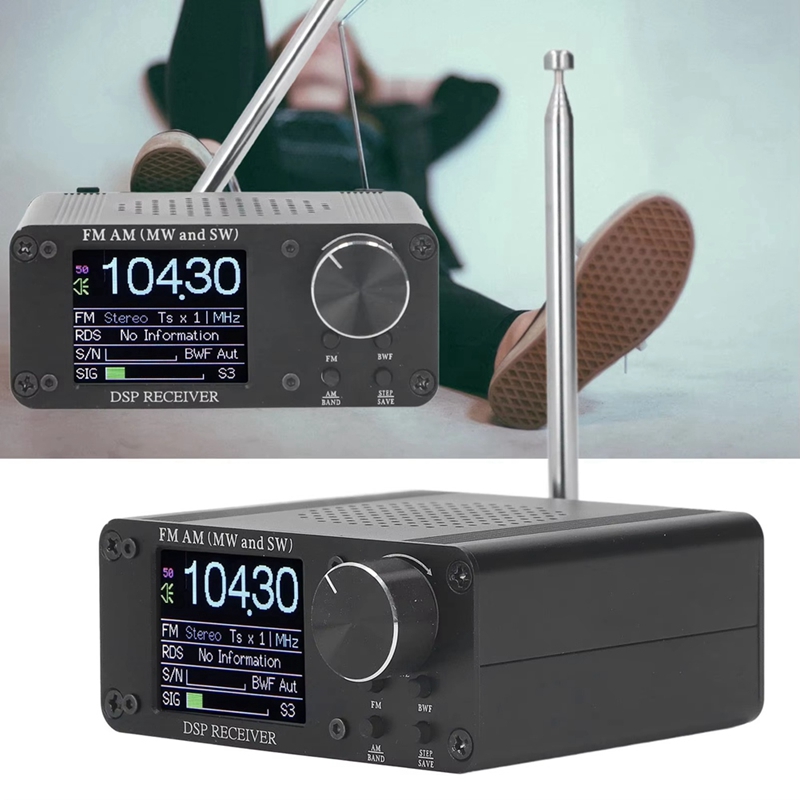 2025 ATS80 Draagbare Kortegolf Radio FM AM Frequentie Ontvanger 5 W Externe Hoofdtelefoon Telescopische Antenne Kortegolf Radio