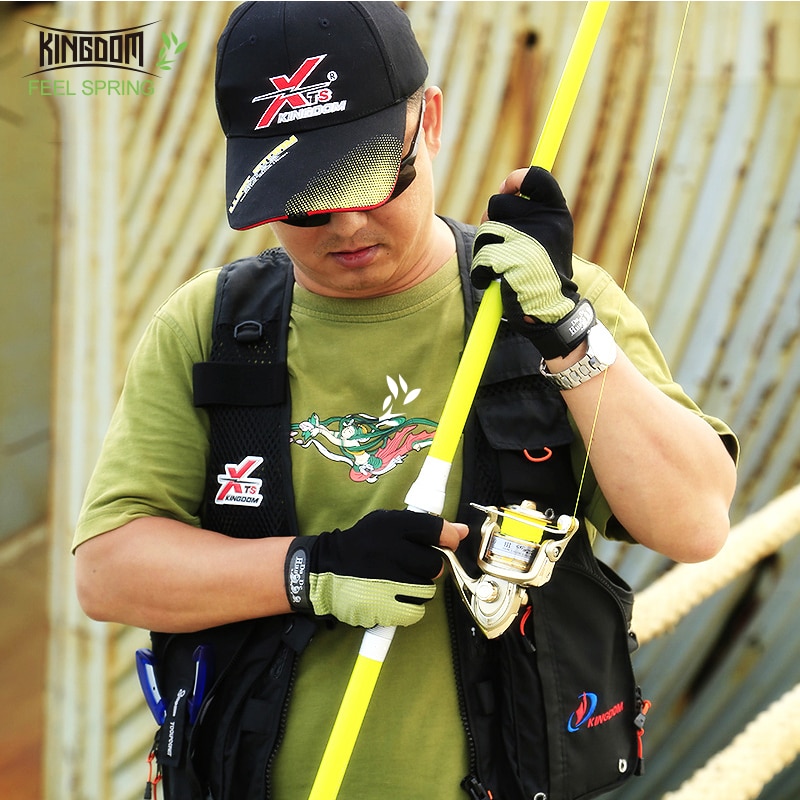 Kingdom Telescopic Fishing Rod FRP 2.1m-3.6m Lightweight Spinning Rod Sea Fishing Feeder Pole Winter Fishing Rod