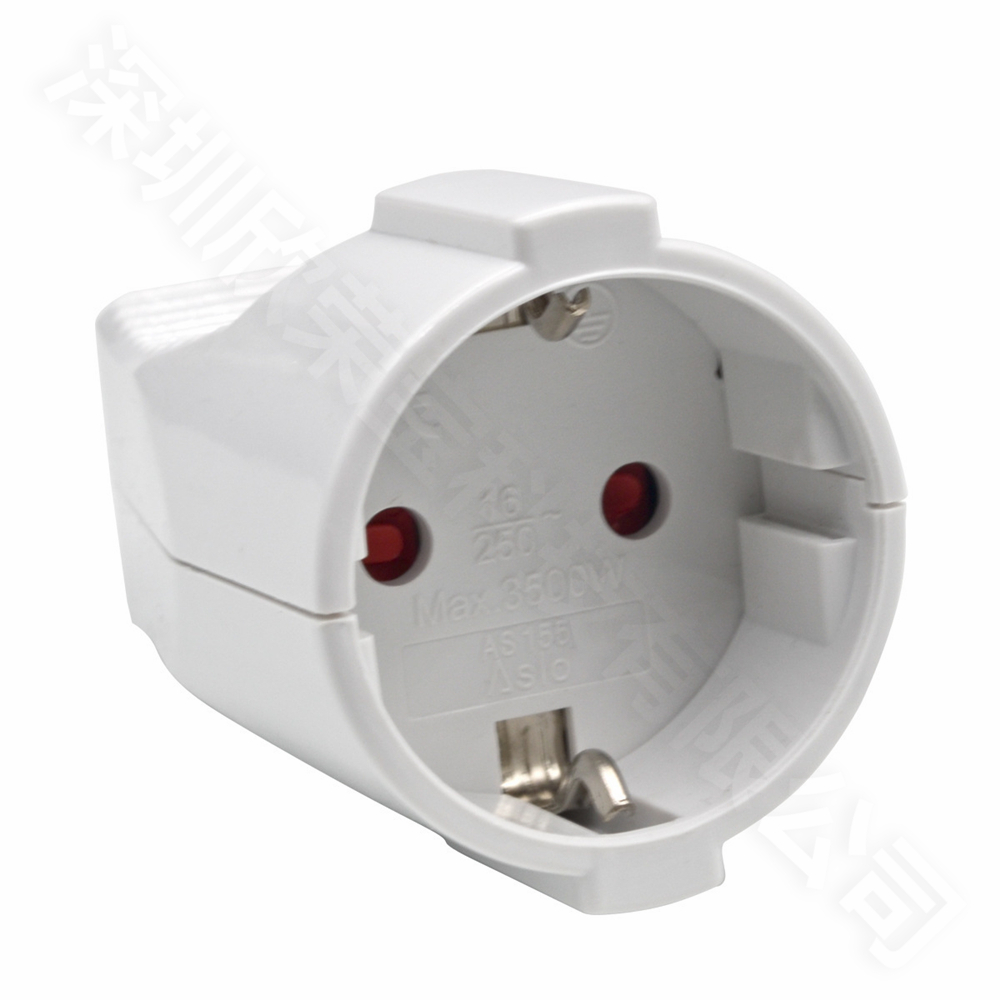 16a 250v francés Rusia Corea alemán UE Schuko enchufe cable de alimentación cable enchufe macho hembra montaje receptáculo conector blanco: Gris oscuro