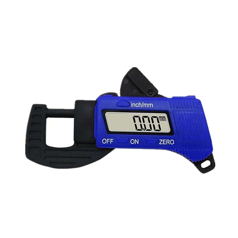 0-12.7mm digital tykkelse caliper mikrometer gauge kulfiber kompositter lineal: Blå