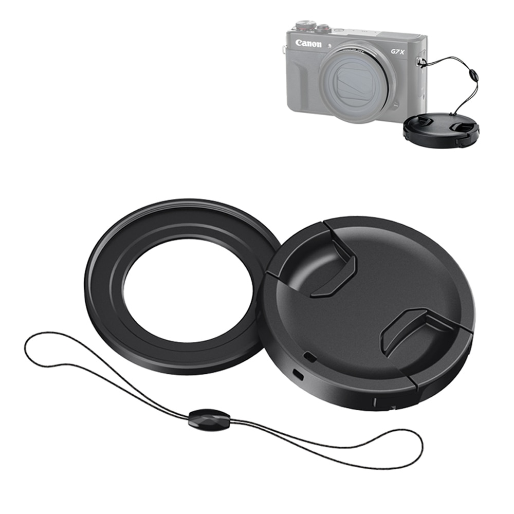 JJC Lens Filter Adapter 49mm Lensdop met Keeper Kit voor Canon PowerShot G5X G7X G7X Mark II