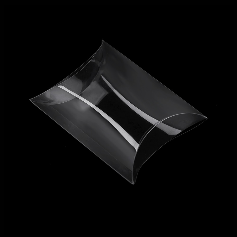 50Pcs/lot Style Pillow Shape Sweet Candy Box Packaging Box Cookie Pouch for Wedding Party Favor Decor Matte Clear PVC