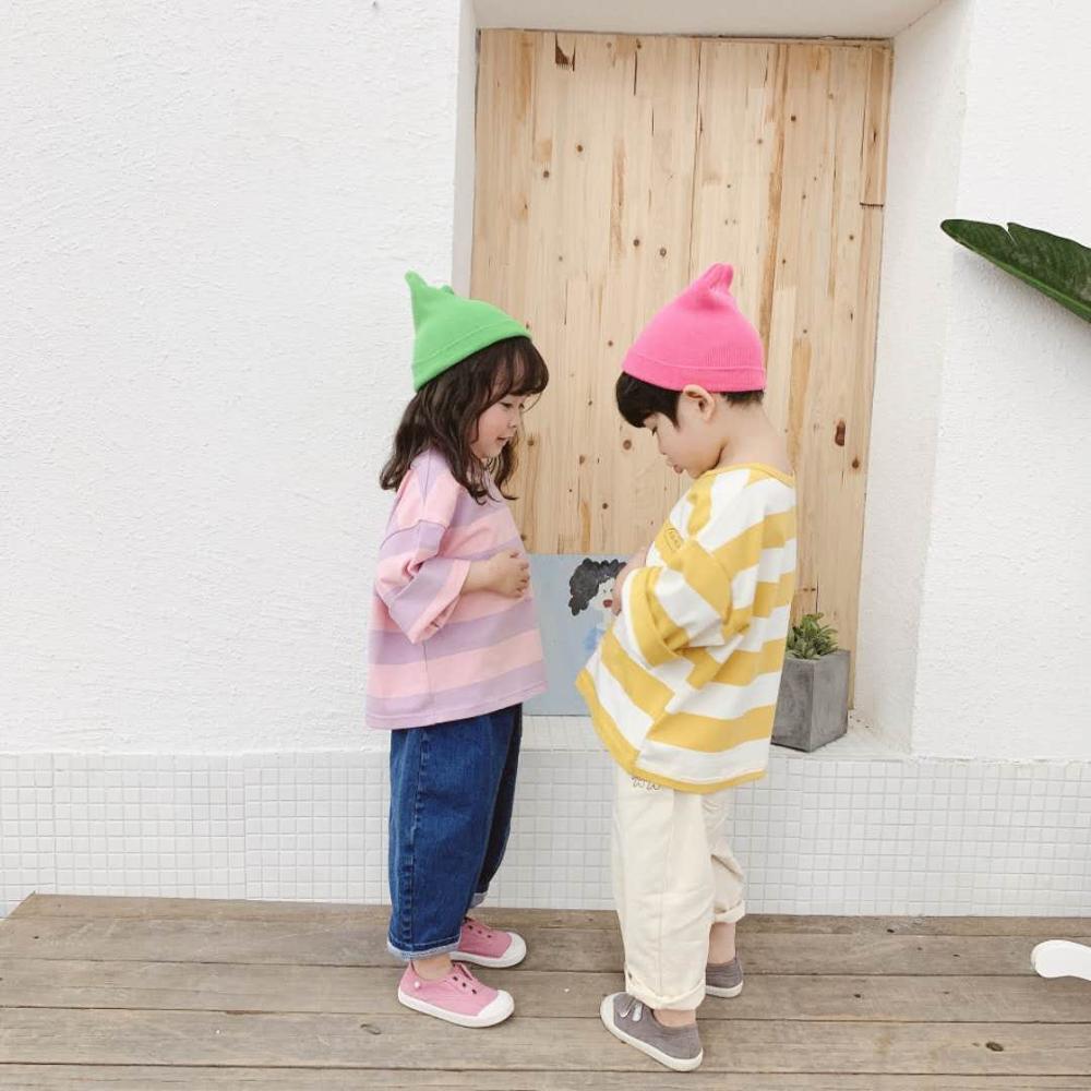 Herfst Kinderkleding Producten Meisjes Koreaanse Herfst T-shirt Dieptepunt Shirt
