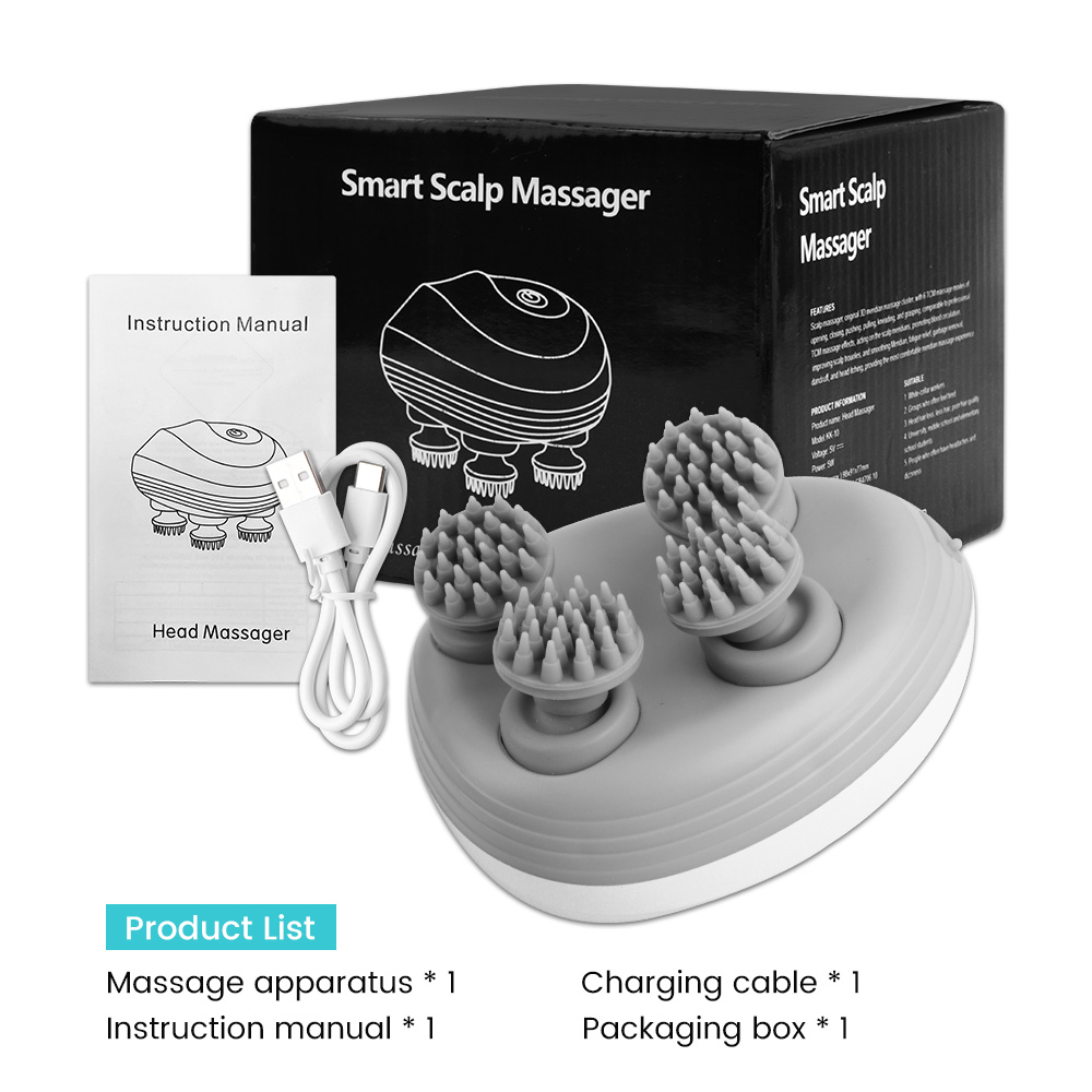 Elektrische Hoofdhuid Massager, Hoofd Krabber Voor Haargroei, Hoofd Krabber Haarborstel Oplaadbaar, Huisdieren Elektrische Katten Massager