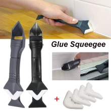 Plastic Scraper 3 in 1 Tool Kit 6pcs/Set Glass Glue Shovel Glue Dead Angle Scraper Knife Shovel Sealant Remover