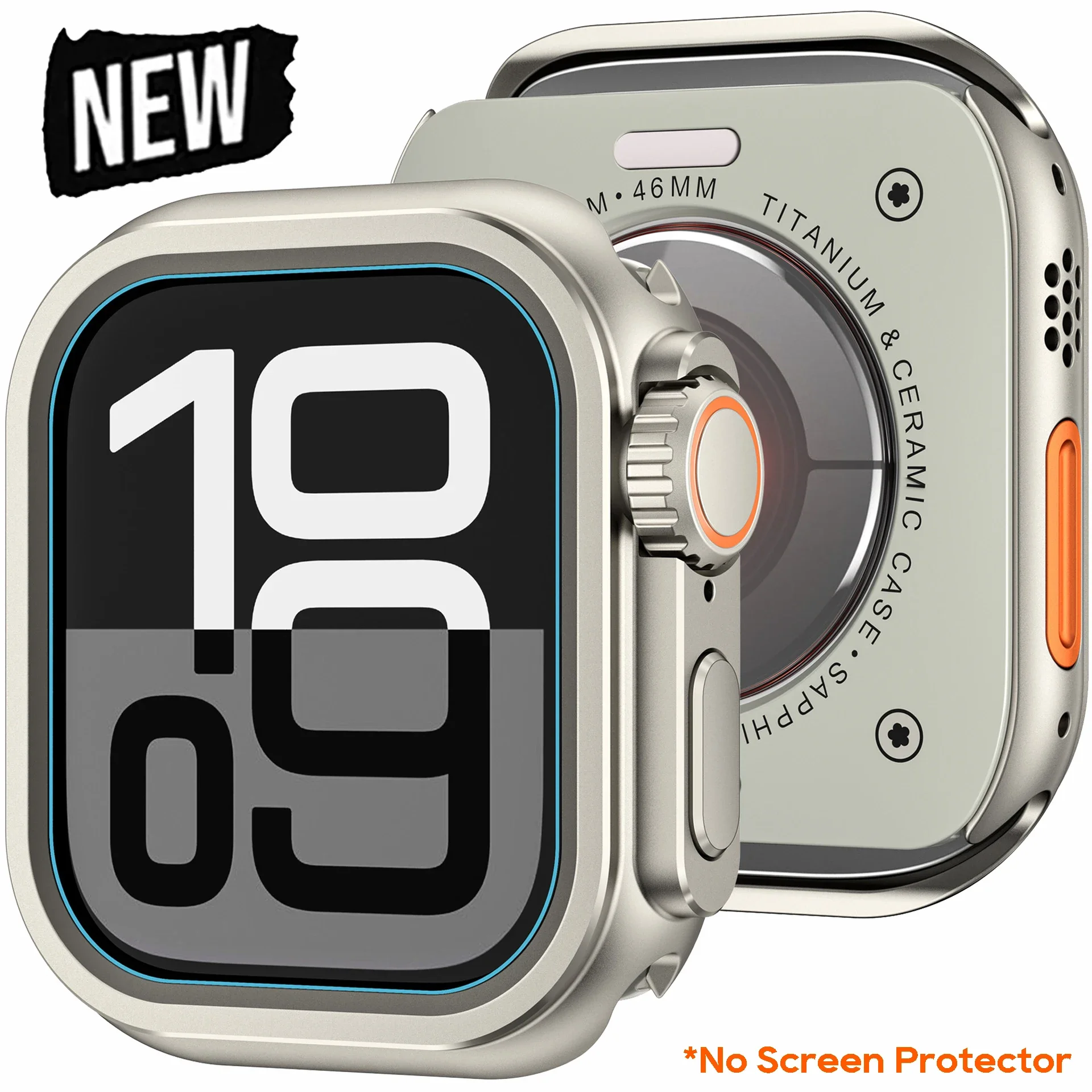Metalen Bumper Case Voor Apple Horloge 46mm 45mm 44mm Protector Frame Cover Voor iWatch Serie 10 9 8 7 6 5 SE Veranderen Naar Ultra 2 49mm