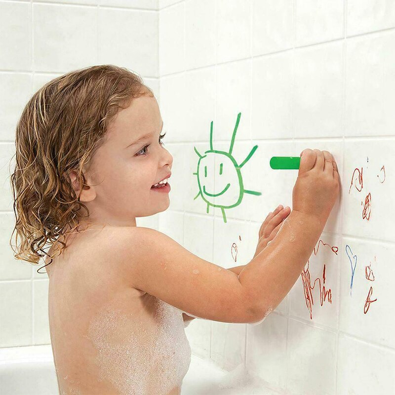 6Pcs Washable Crayon Kids Baby Bath Time Paints Drawing Pens Toy for Halloween Makeup DU55