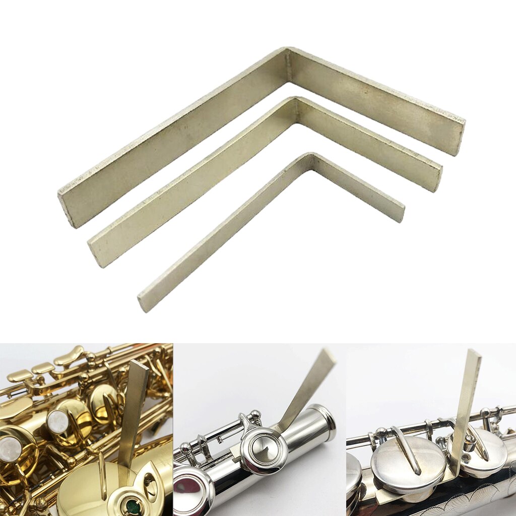 Set Van 3 Saxofoon L-Vorm Key Repareren Set Voor Instrument Onderdelen Accessoire