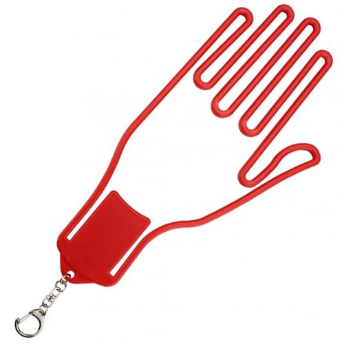 1pc håndformet golfhandskeholder sportsgolfværktøj gear plaststativ tørretumbler bøjleholder båre tilbehør golfspiller værktøj: Rød