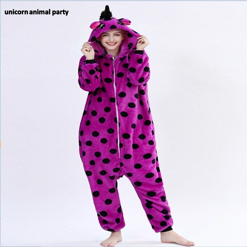 Kigurumi Onesies Cosplay Colored unicorns halloween Christmas Party Pyjamas costumes carnival costume hoodies: Silver / M