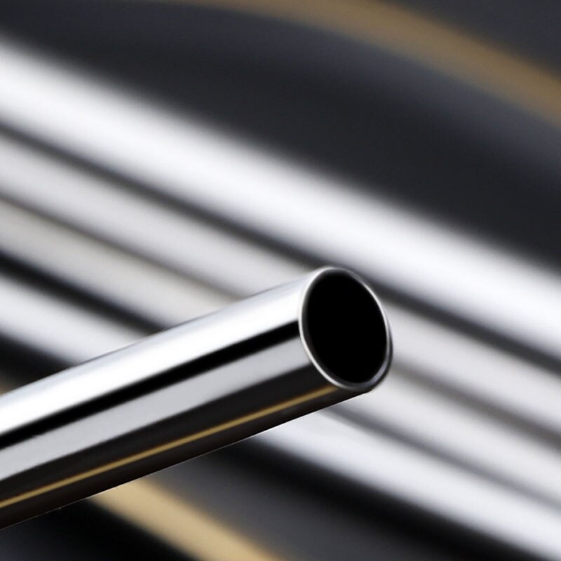 4 Uds 304 paja de acero inoxidable Metal reutilizable pajita para beber con cepillo limpiador para en casa Bar Accesorios