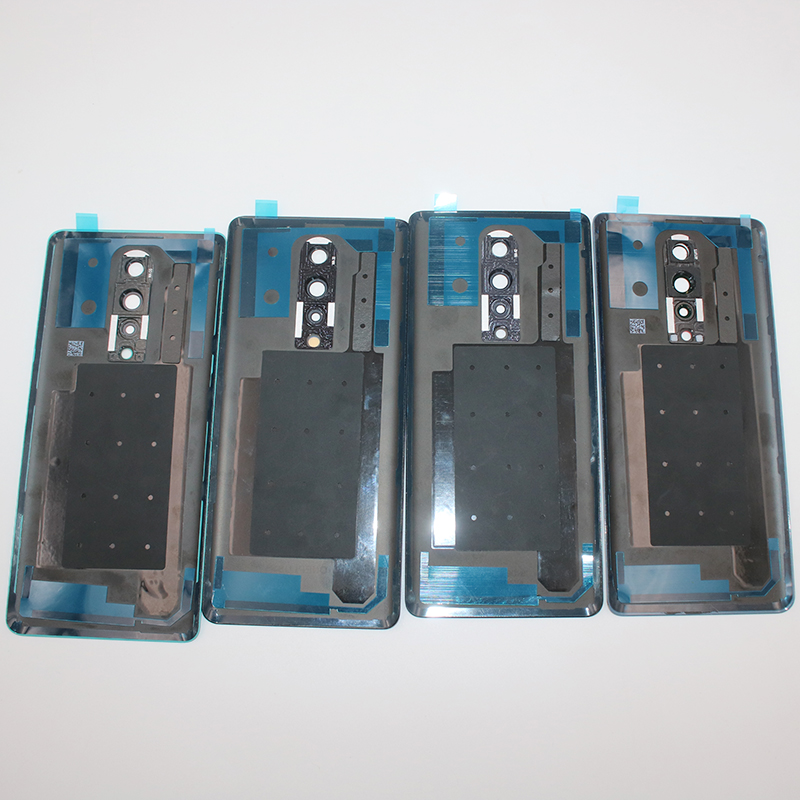 Original Für eins Plus 8 Zurück Batterie Abdeckung Gehäbenutzen Tür Hinten fallen Mit Kamera Rahmen Glas Objektiv Für OnePlus 8 + Klebeband