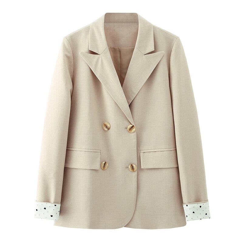 Plus size 5xl dame kjole jakkesæt langærmet blazer sæt smart blazer med slynge kjole streetwear løs prikket slynge jakkesæt coa