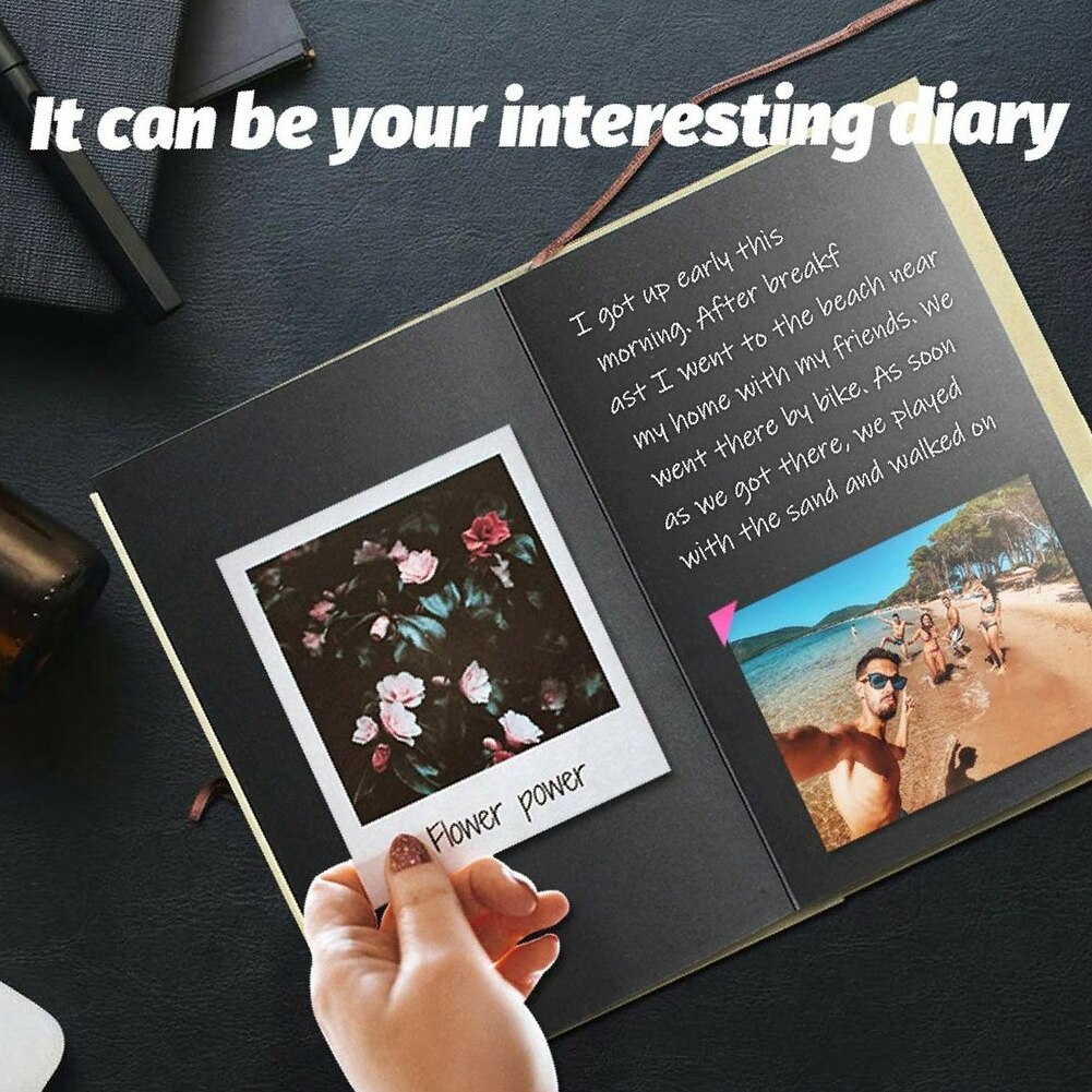 DIY Scrapbook Accordion Folding Stretchable Crafts Wedding Home Decor Anniversary Photo Album Paper Adhesive