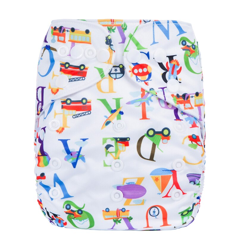 Washable Eco-Friendly Cloth Diaper Adjustable Nappy Reusable Cloth Diapers Fit 0-2years 3-15kg baby: N25