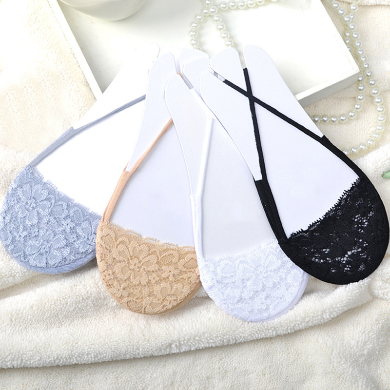 1Pair Ultrathin Boat Socks Women Breathable Half Feet Socks for Women Cotton Invisible Sling No Show Low Cut Short Socks Slipper