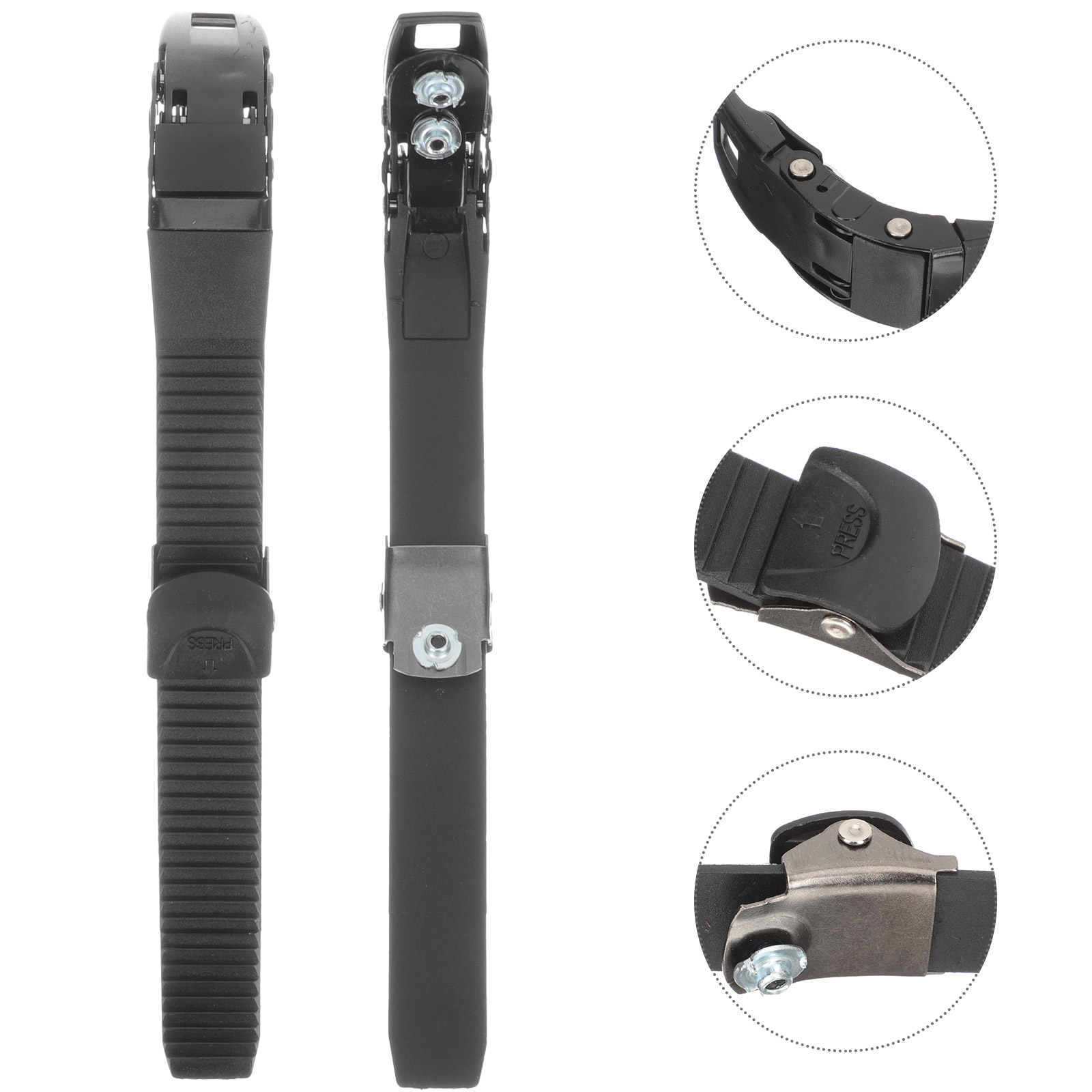 Cinto de energia para patins, 2 peças, tiras substituíveis, fivela, patins de gelo para sapatos de patinação, fixação de trela pp: Default Title