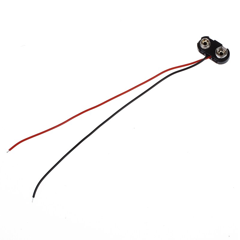 5X9 V Batterij Connector 5 Pcs I Type 9 V 9 Volt Batterij Clip Connectors Gesp Kabel Plastic shell I Type 2 Draad Verbinding