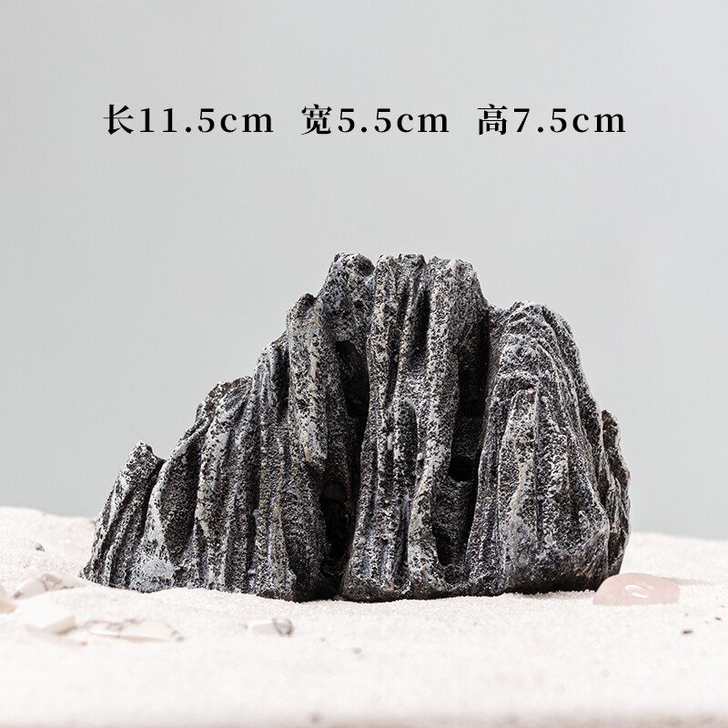 Micro landscape simulation rockery stone fish tank material accessories rockery bonsai basin small furnishings home gardening: 2019