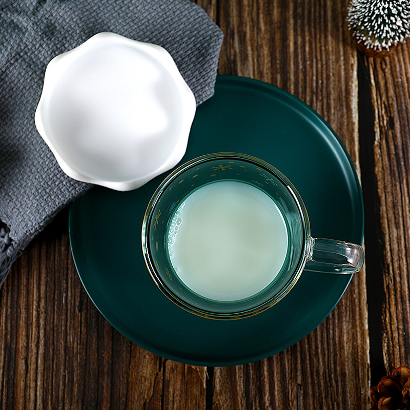 god christmas tre dobbel vegg glass latte kaffekopp kafé butikk jul skulle ønske stjerne begivenhet eventyr krus vakkert tekopp boks