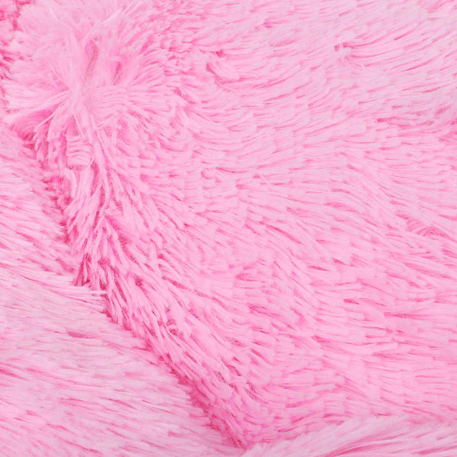 Pet Bed Round Shape Plush Soft Plush Dog Cat Puppy Sleeping Winter Warm Cushion
