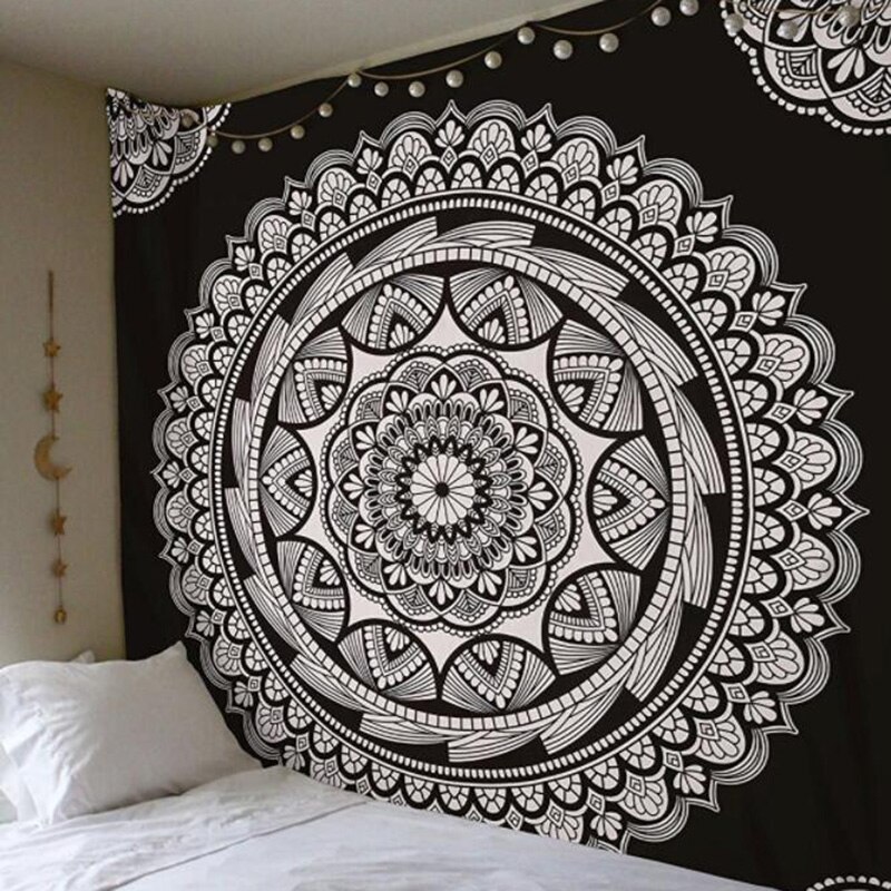 ✿s Chic Bohemia Mandala Floral Wall Hanging Tapestry For Wall Decoration Tribe Style Tapestry: 9