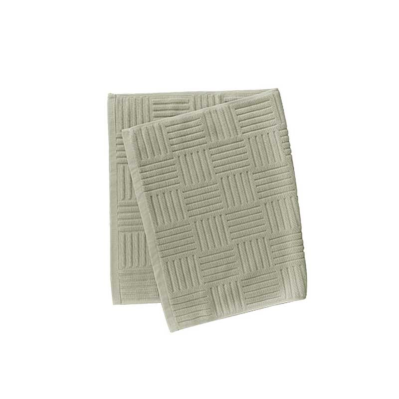 100% Katoen Badmat Ant-Slip Voeten Handdoek Bamboe Graan Hotel Badkamer Tapijtingang Deurmat Absorberende Wc Vloermatten tapis: weight 420g green