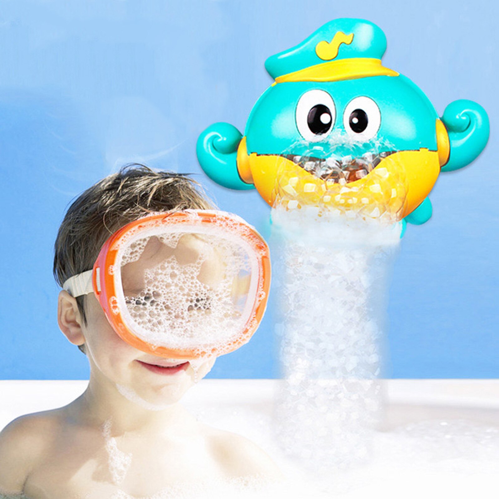 Kleine Octopus Elektrische Bubble Machine Automatische Bubble Camera Kinderen Zeepbellen Blower Elektrische Muziek Licht Speelgoed