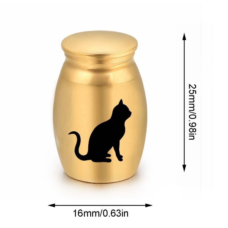neue Haustier Feuerbestattung Asche Urne Metall Denkmal Andenken Sarg Hund Katze Ruhestätte Kasten