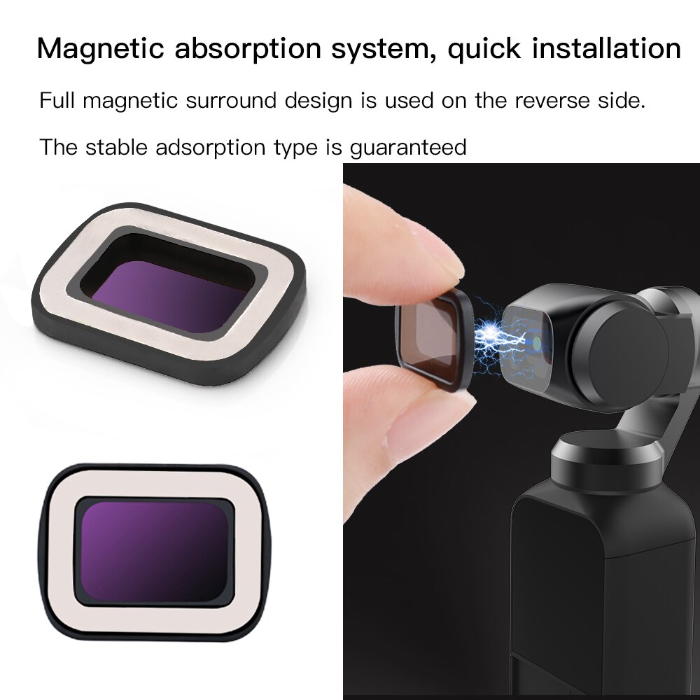Lens Filters Kit Groothoek Macro Cpl/Nd/Pl Voor Dji Osmo Pocket/Pocket 2 Handheld gimbal Camera Lens Accessoires