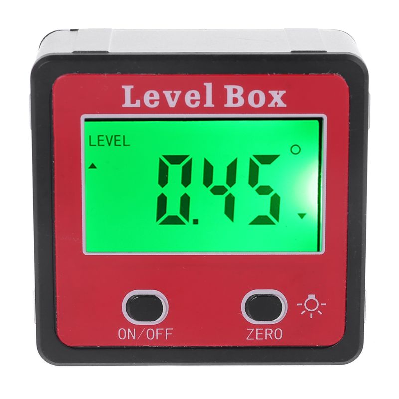 Digital Inclinometer Spirit Level Protractor Angle Gauge Meter Bevel Level Box with Magnet
