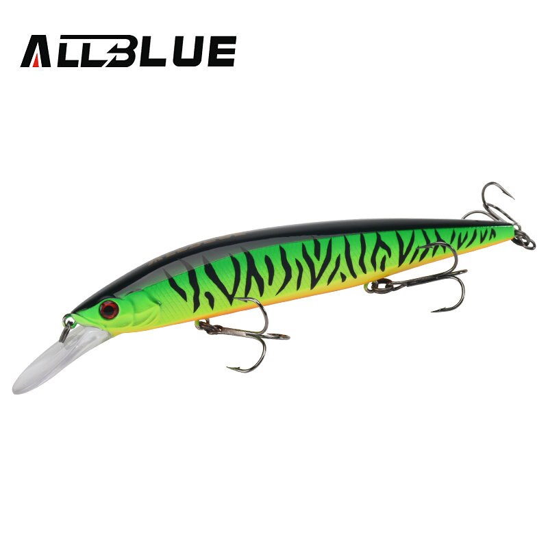 ALLBLUE SHANKS 130MR SP señuelo de pesca suspender Jerkbait 23g de tungsteno a sistema de tiempo fundido Wobbler 2,5 m Minnow esca artificial: Color A