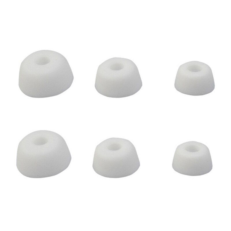 3 par bløde silikone ørepropper ørepropper cover ørepropper til jabra elite 75t/ elite 65t/ aktive/sport evolve hovedtelefoner: Hvid