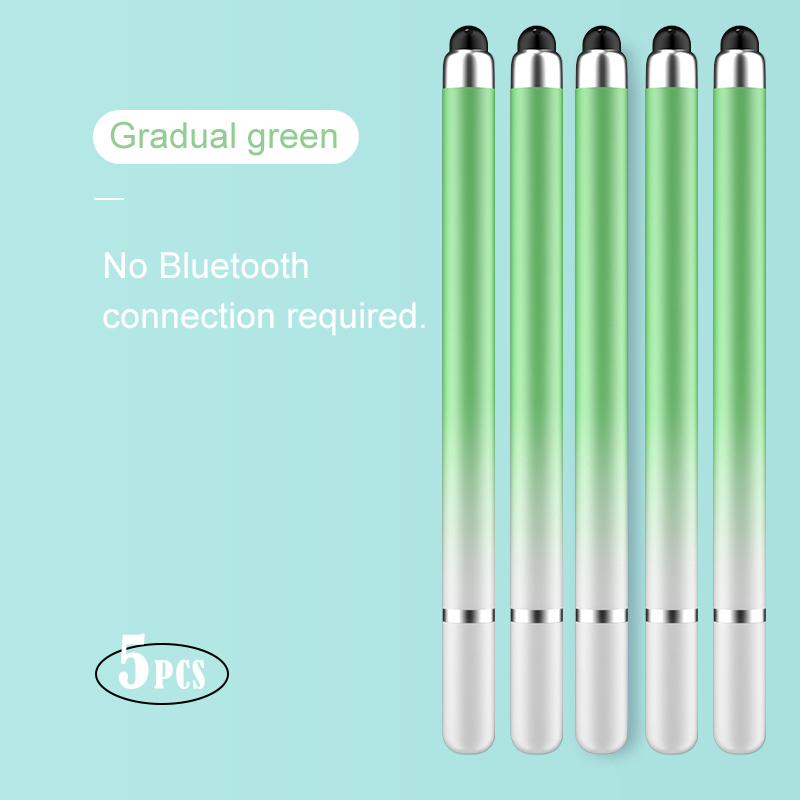 2-in-1 Capacitive Stylus For Touch Screen Stylus Pen For ipad Touch Pencil For Cell Phone Universal stylus pen For Phone: WHITE
