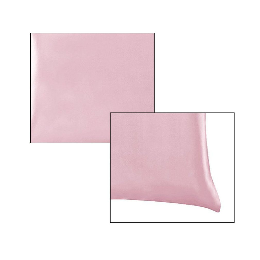 100% Queen-funda de almohada de satén, cubierta de almohada cuadrada para asiento de Silla, suave, Mulberry, liso, estándar, para el hogar