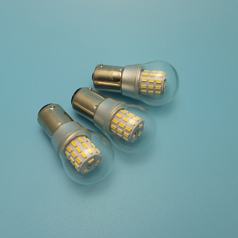 Ampoules LED S25 BA15S BA15D 12-24V, lumière stroboscopique de Navigation BAY15D, Source de stationnement pour navire, 2 pièces