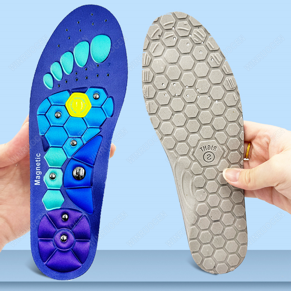 Magnetische Massage Inlegzolen Acupressuur Inserts Steunzool Orthopedische Acupressuur Schoenen Pads Verlichten Moe voor Mannen Vrouwen Unisex