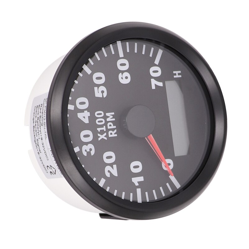 3/4/6/8/10/12 Cylinder Engine Tachometer for Auto Outboard Motor Car Boat Combination hour meter tach 7000RPM REV Counter 12 24V