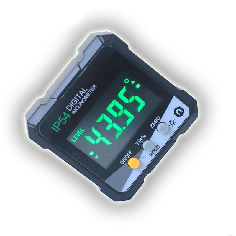 Bärbar mini digital vattenpass vinkelmätare vinkelfinnare gradskiva lutningsmätare med magneter  ip54 vattentäta mätverktyg